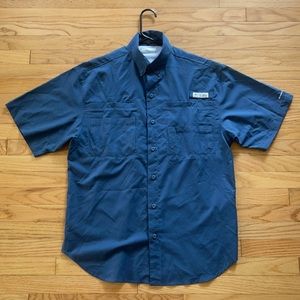 Columbia PFG Blue Button Up